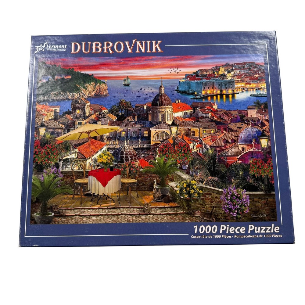 Vermont Christmas Company Dubrovnik 1000 Pcs Puzzle David Maclean UNCOUNTED